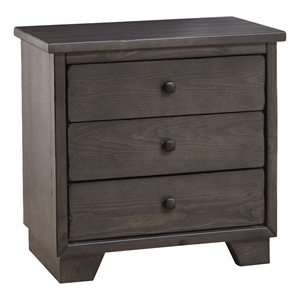 progressive furniture diego wood nightstand in storm gray