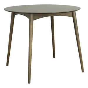 progressive furniture noda wood round pub/bar table in walnut ale brown