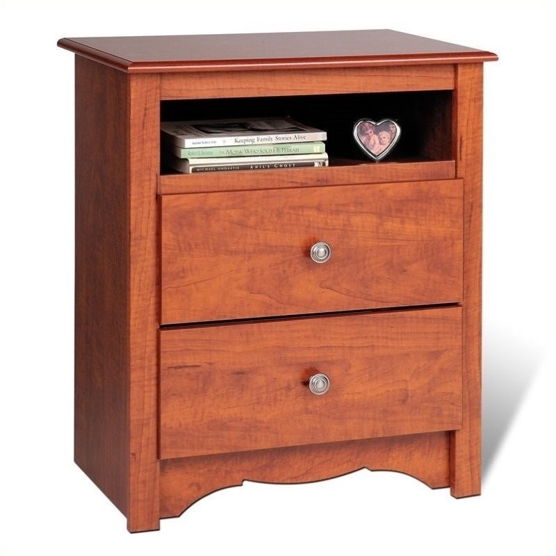 3 Piece Set With 2 Nightstands And Dresser In Cherry Finish 1762237 Pkg