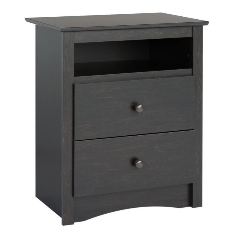 3 Piece Set with Nightstand Dresser and Chest in Black Cymax Business