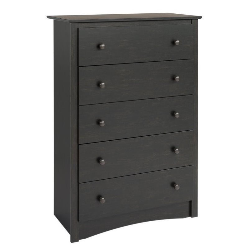 3 Piece Set with Nightstand Dresser and Chest in Black Cymax Business
