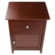 Set of 2 Nightstand in Antique Walnut