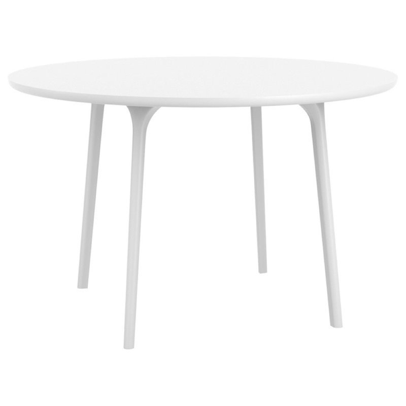 5 Piece Modern Patio Dining Set with Dining Table and Set of 4 Dining Chair in White