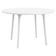 5 Piece Modern Patio Dining Set with Dining Table and Set of 4 Dining Chair in White