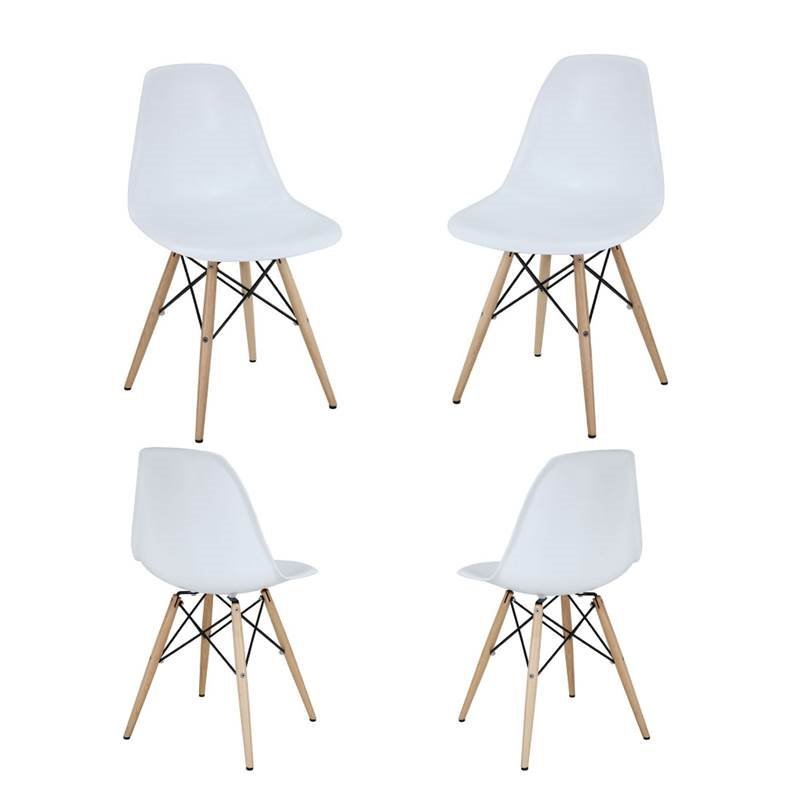 Eames Style Chair Dining Chairs Set Of, Eames Style Dining Chair Set Of 4