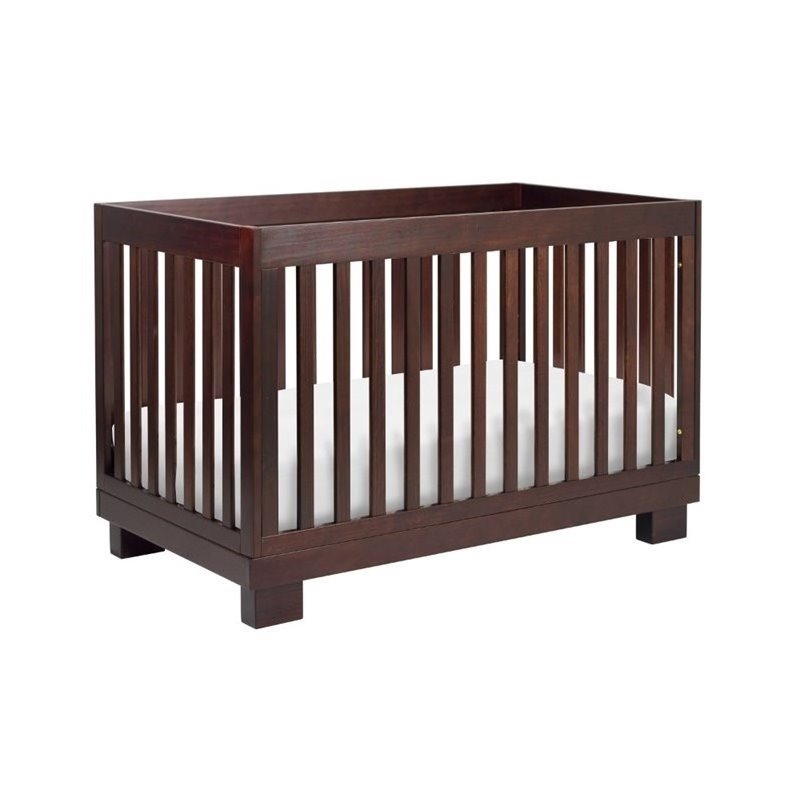 2 Piece Nursery Set With Crib And Changing Table Set In Espresso