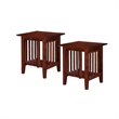 Set of 2 End Table in Walnut