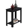 (Set of 2) Chairside End Table in Black