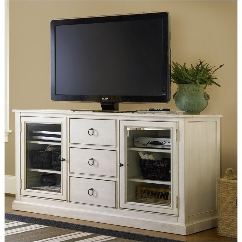 4 Piece Living Room Set with Tall TV Stand & 2 End Tables in