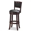 3 Piece Pub Set with Bar Stool and Pub Table in Cappuccino 