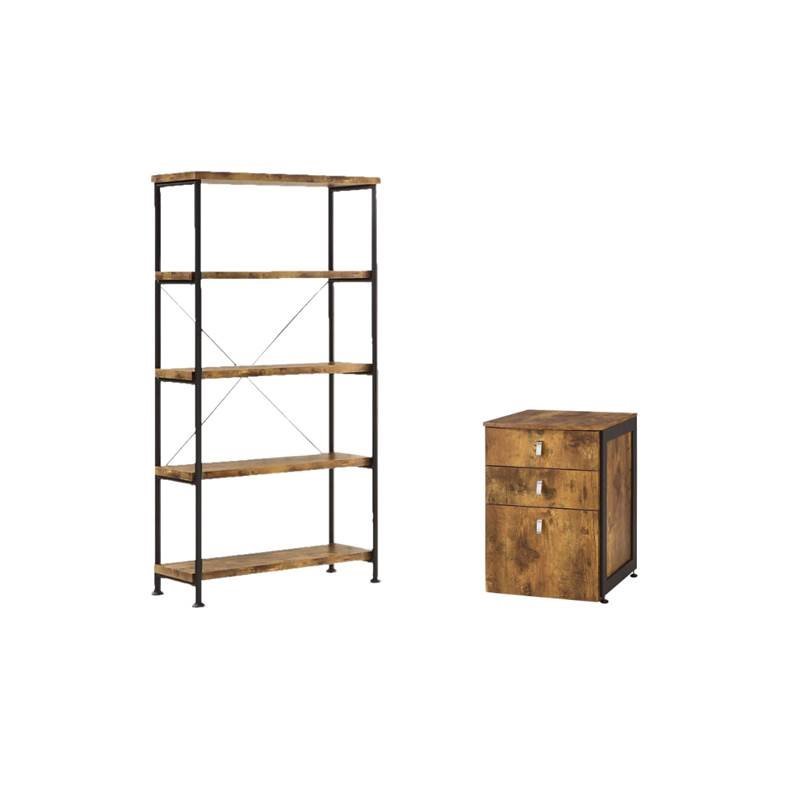 Home Square2 Piece Office Set With Bookcase And Filing Cabinet In Wood Dailymail