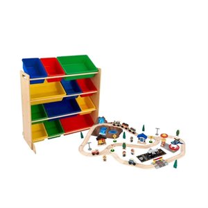 kids play set and storage unit