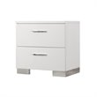 3 Piece Set with Chest and (Set of 2) 2 Drawer Night Stands in White