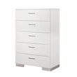 3 Piece Set with Chest and (Set of 2) 2 Drawer Night Stands in White