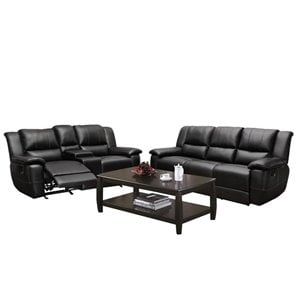 3 piece living room set with loveseat and sofa with coffee table