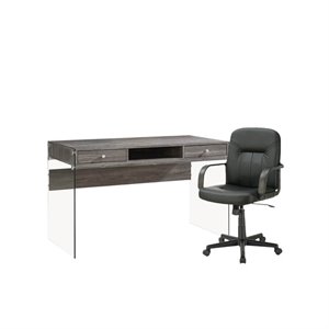 2 piece office set with desk and chair