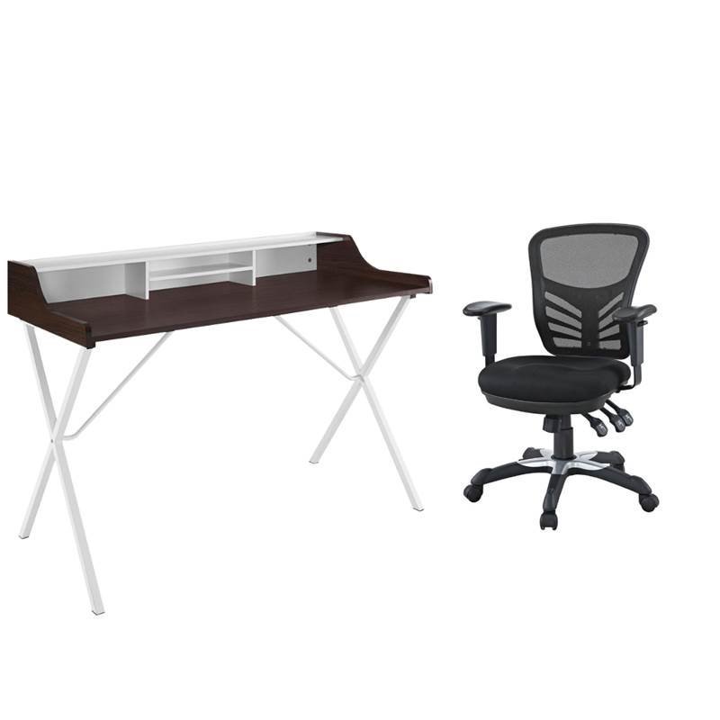 2 Piece Office Set with Desk and Chair