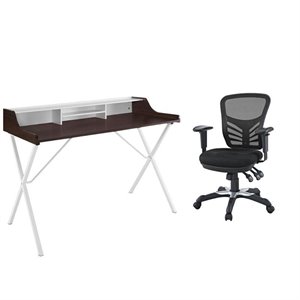 2 Piece Office Set with Desk and Chair