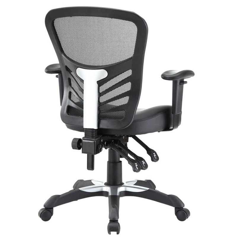Home Square 2 Piece Office Set with Distressed Rustic Desk and Office Chair