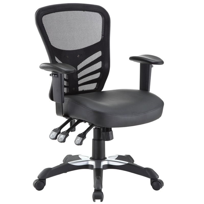 Home Square 2 Piece Office Set with Distressed Rustic Desk and Office Chair