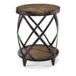 2 Piece Coffee and Accent Table Set in Distressed Pine