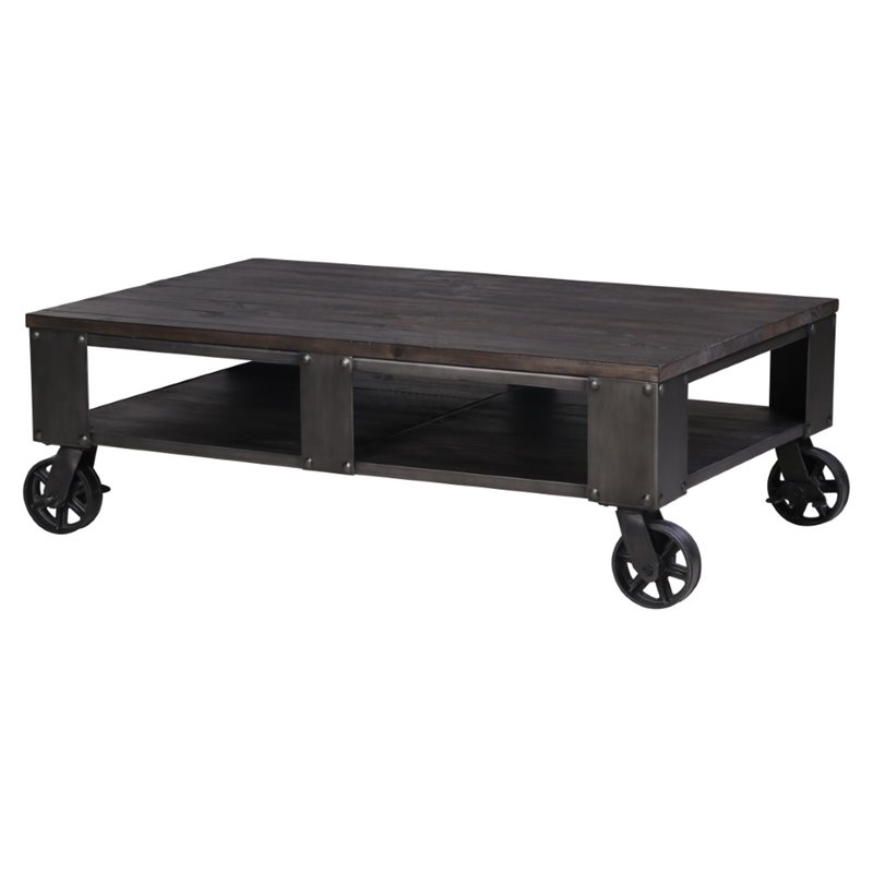 3 Piece Industrial Coffee And End Table Set In Charcoal Metal 1848807 Pkg - 3 Piece Coffee And End Table Set In Weathered Charcoal 3 Piece Industrial Coffee And End Table Set In Charcoal Metal 1848807 Pkg - 3 Piece Coffee And End Table Set In Weathered Charcoal