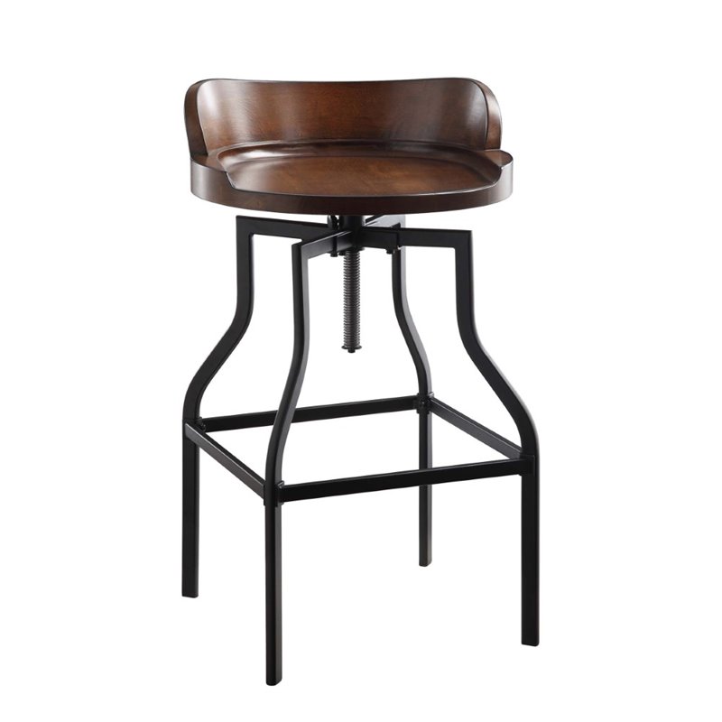 Three Piece Counter Height Bar Table with Adjustable Bar Stools Set