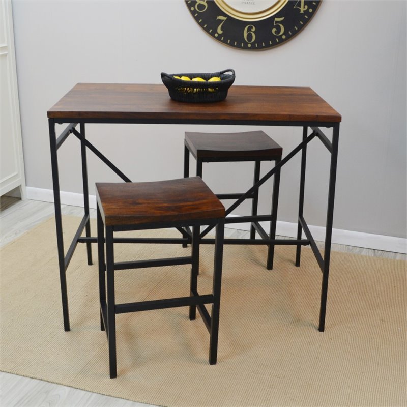 Set of 3 Bar Table and Stool