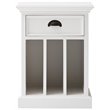 Set of 2 Nightstands with Dividers in White