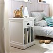 Set of 2 Nightstands with Dividers in White