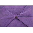Set of 2 Pouf Purple Beanbag Microplush 3 in 1 Ottoman Chair Pillow