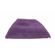 Set of 2 Pouf Purple Beanbag Microplush 3 in 1 Ottoman Chair Pillow