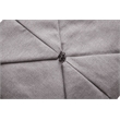 Set of 2 Magic Pouf Grey Linen Beanbag 3 in 1 Ottoman Chair Pillow