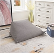 Set of 2 Magic Pouf Grey Linen Beanbag 3 in 1 Ottoman Chair Pillow