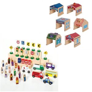 kids toys community roadway set 