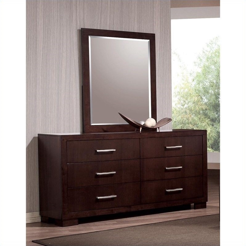 2 Piece Chest and Drawer Set in Dark Cappuccino