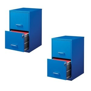 value pack (set of 2) 2 drawer file cabinet in blue 