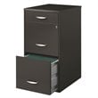 Value Pack (Set of 2) 3 Drawer File Cabinet in Charcoal and White