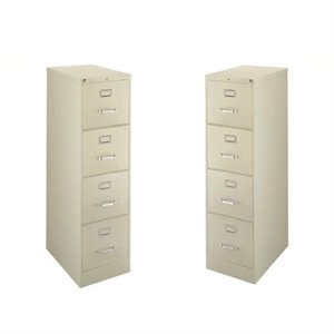 value pack (set of 2) 4 drawer letter file cabinet in putty