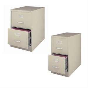 value pack 2 drawer file cabinet and letter file cabinet set in putty