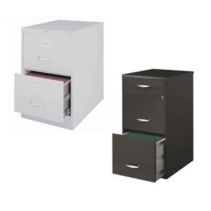(Value Pack) 2 Drawer File Cabinet and 3 Drawer File Cabinet Set
