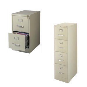 (Value Pack) 2 Drawer and 4 Drawer Letter File Cabinet Set in Putty