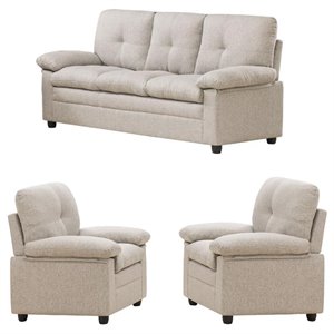 home square 3-piece living room set with 74