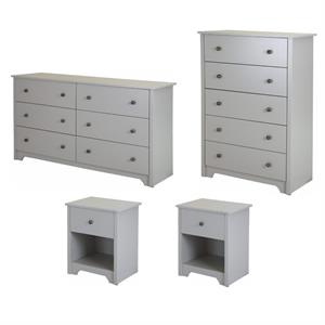 6 drawer double dresser 5 drawer chest and 2 nightstands breakwater bedroom storage set
