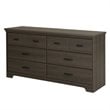 Home Square 2 Piece Bedroom Set with Dresser and Nightstand in Gray Maple