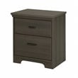 Home Square 2 Piece Bedroom Set with Dresser and Nightstand in Gray Maple