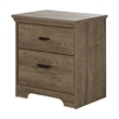 3 Pieces Wood Dresser and 2 Nightstands Bedroom Set in Oak & Antique Handles