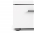 Home Square Engineered Wood White 2psc Double Dresser and Nightstand Bedroom Set