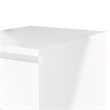 3PC Set Engineered Wood with 2 Nightstands and 1 Double Dresser in White Gloss