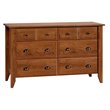 2 Piece Bedroom Set with Dresser and Chest in Oiled Oak